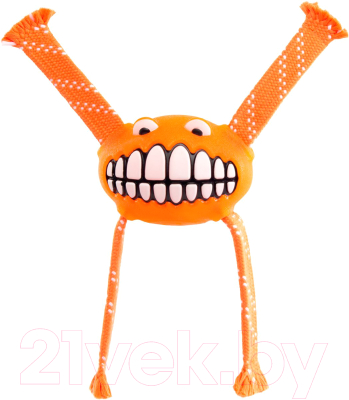 Игрушка для собак Rogz Grinz Flossy Medium / RFGR03D (оранжевый)