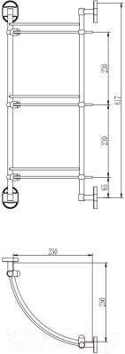 Полка для ванной Ledeme L3307-3