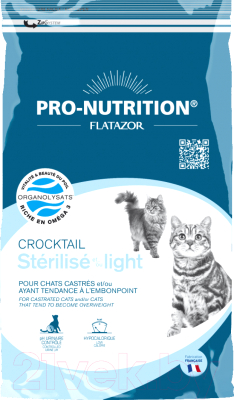 Сухой корм для кошек Flatazor Crocktail Sterilise Light (0.4кг)