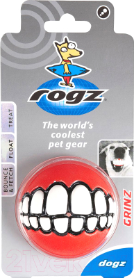 Игрушка для животных Rogz Grinz Medium / RGR02C (красный)