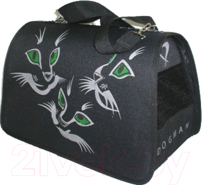 Сумка для животных Dogman Лира №2 D33 (кошки черный)