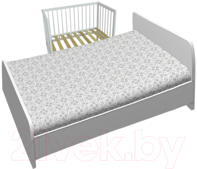 Детская кроватка Фея 100 (белый)