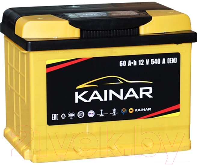 Автомобильный аккумулятор Kainar R+ низкий / 060 15 29 02 0141 05 06 0 L