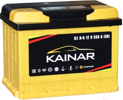 Автомобильный аккумулятор Kainar R+ / 062 13 29 02 0121 10 11 0 L (62 A/ч)