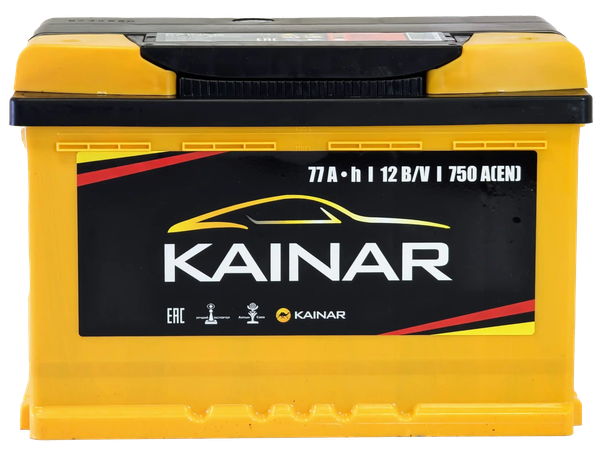 Автомобильный аккумулятор Kainar R+ / 077 11 20 02 0121 10 11 0 L (77 А/ч)