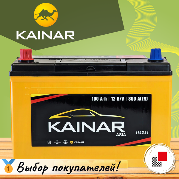 Автомобильный аккумулятор Kainar Asia 100 JL+ / 090 18 36 02 0031 10 11 0 R