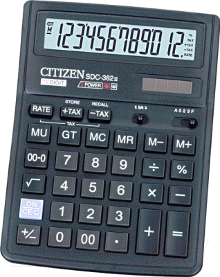 Калькулятор Citizen SDC-382II