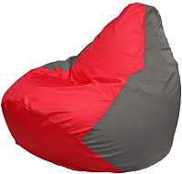 Бескаркасное кресло Flagman Груша Мега Г3.1-173 (красный/серый) - 