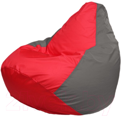Бескаркасное кресло Flagman Груша Мега Г3.1-173 (красный/серый)