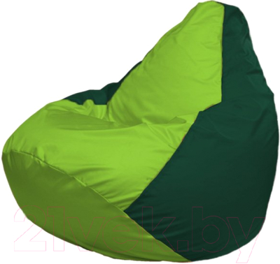 Бескаркасное кресло Flagman Груша Мега Г3.1-185 (салатовый/темно-зеленый)