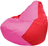Бескаркасное кресло Flagman Груша Мега Г3.1-199 (розовый/красный) - 