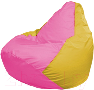 Бескаркасное кресло Flagman Груша Мега Г3.1-201 (розовый/желтый)