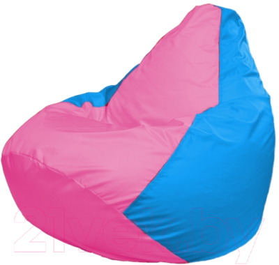 Бескаркасное кресло Flagman Груша Мега Г3.1-202 (розовый/голубой)