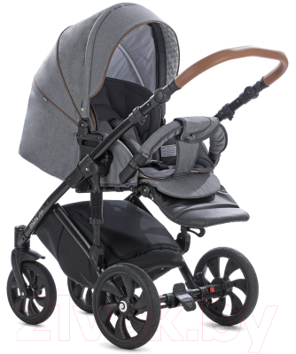 Детская универсальная коляска Tutis Mimi Style 3 в 1 683333 (серый/серо-белый/коричневый)