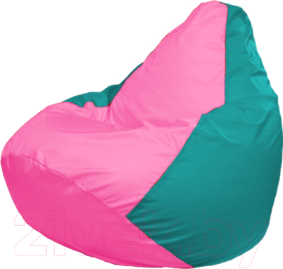 Бескаркасное кресло Flagman Груша Мега Г3.1-204 (розовый/бирюзовый)