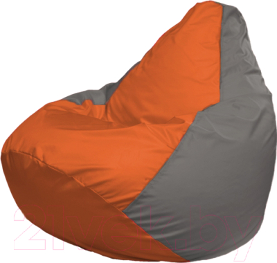 Бескаркасное кресло Flagman Груша Мега Г3.1-214 (оранжевый/серый)