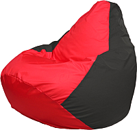 Бескаркасное кресло Flagman Груша Мега Г3.1-232 (красный/черный) - 
