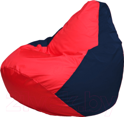 Бескаркасное кресло Flagman Груша Мега Г3.1-234 (красный/темно-синий)