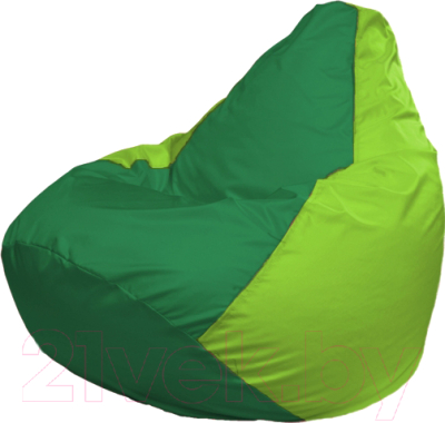 Бескаркасное кресло Flagman Груша Мега Г3.1-241 (зеленый/салатовый)