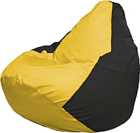 Бескаркасное кресло Flagman Груша Мега Г3.1-245 (желтый/черный) - 