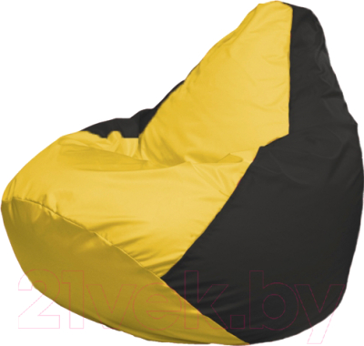 Бескаркасное кресло Flagman Груша Мега Г3.1-245 (желтый/черный)