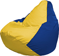 Бескаркасное кресло Flagman Груша Мега Г3.1-254 (желтый/синий) - 
