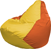 Бескаркасное кресло Flagman Груша Мега Г3.1-258 (желтый/оранжевый) - 