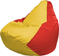 Бескаркасное кресло Flagman Груша Мега Г3.1-260 (желтый/красный) - 