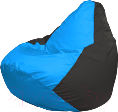Бескаркасное кресло Flagman Груша Мега Г3.1-267 (голубой/черный)