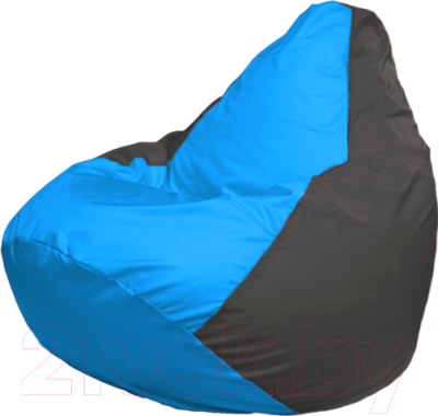 Бескаркасное кресло Flagman Груша Мега Г3.1-270 (голубой/темно-серый)
