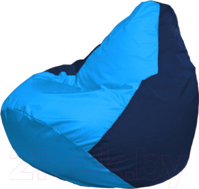 Бескаркасное кресло Flagman Груша Мега Г3.1-272 (голубой/темно-синий)