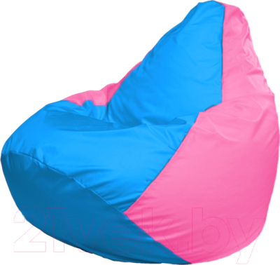 Бескаркасное кресло Flagman Груша Мега Г3.1-277 (голубой/розовый)