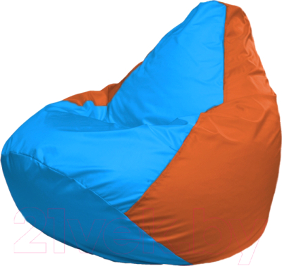 Бескаркасное кресло Flagman Груша Мега Г3.1-278 (голубой/оранжевый)