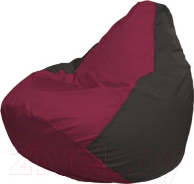 Бескаркасное кресло Flagman Груша Мега Г3.1-299 (бордовый/черный)