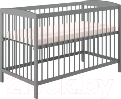 Детская кроватка Polini Kids Simple 101 (серый)