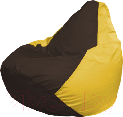 Бескаркасное кресло Flagman Груша Мега Г3.1-320 (коричневый/желтый)
