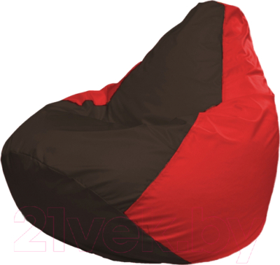 Бескаркасное кресло Flagman Груша Мега Г3.1-322 (коричневый/красный)