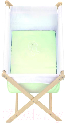 Детская кроватка Polini Kids Колыбель (зеленый)