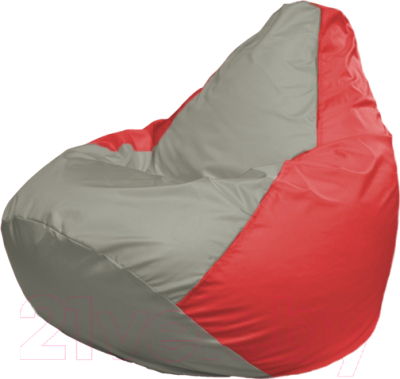 Бескаркасное кресло Flagman Груша Мега Г3.1-332 (серый/красный)
