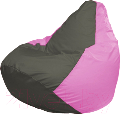 Бескаркасное кресло Flagman Груша Мега Г3.1-364 (темно-серый/розовый)