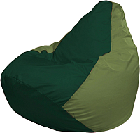 Бескаркасное кресло Flagman Груша Мега Г3.1-410 (темно-зеленый/оливковый) - 