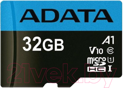 Карта памяти A-data microSDHC UHS-I (Class10) 32GB (AUSDH32GUICL10A1-RA1)