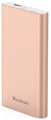 Портативное зарядное устройство Yoobao PL10 (розовое золото)
