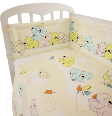 Комплект постельный для малышей Фея Мишки (желтый)