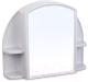 Шкаф с зеркалом для ванной Berossi Орион АС 11804000 (белый мрамор) - 