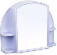 Шкаф с зеркалом для ванной Berossi Орион АС 11808000 (светло-голубой) - 