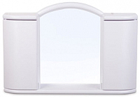 Шкаф с зеркалом для ванной Berossi Арго АС 11904000 (белый мрамор) - 