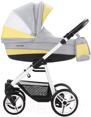Детская универсальная коляска Bebetto Vulcano белая рама 2 в 1 (V07) - фото на примере товара другого цвета