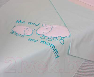 Комплект постельный для малышей FAIRY Белые кудряшки (140x70)