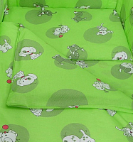 Комплект постельный для малышей Фея Наши друзья 6 (зеленый) - 